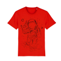Cool Unique Astronaut Cotton Unisex Summer T-shirt. 