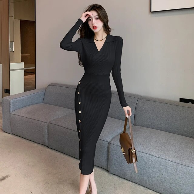 Stylish%20Woolen%20One%20Piece%20Dress%20for%20Women,%20Warm%20and%20Comfortable%20for%20Winter%20-%20Image%202