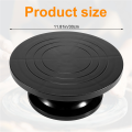 30Cm Pottery Wheel Modelling Platform Sculpting Turntable Model Making Clay Sculpture Tools Round Rotary Turn Plate Pottery Tools Black. 
