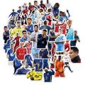 Artsy Home 25/50 Pcs Football Stars Messi Ronaldo Neymar Mbappe Stickers For Laptops Cellphone Guitar. 