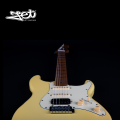 Jet Guitars JS 400 VYW HSS Roasted Maple Vintage Yellow w/ Gigbag. 