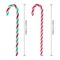 ARELENE 96Pcs Christmas Plastic Fake Candy Canes Twisted Toy Crutch for Christmas Tree Hanging Decorations. 