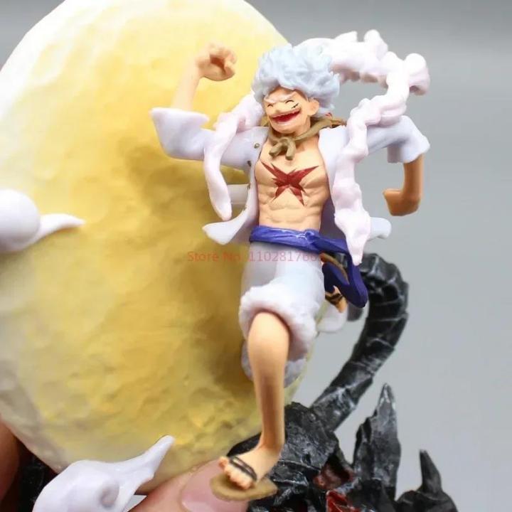 Bizzy One Piece Anime Figure Luffy Figurine 14cm Gear 5 Luffy Figure ...
