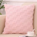 Light Versatile Cream Style Plush Pillowcase Soft Cotton Living Room Sofa Office Backrest Lumbar Pillow Cushion. 
