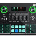 V9 Live Sound Card Bt Accompaniment Audio Mixer With Sound Effects Broadcasting Recording. 