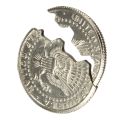 Magic Close-Up Street Trick Bite Coin Bite And Restored Half Dollar illusion BRYT. 