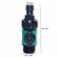 NAMUNY 2X Plastic Valve with 3/4 Inch Male Thread Quick Connector Car Wash Garden Irrigation Pipe Fittings Prolong. 