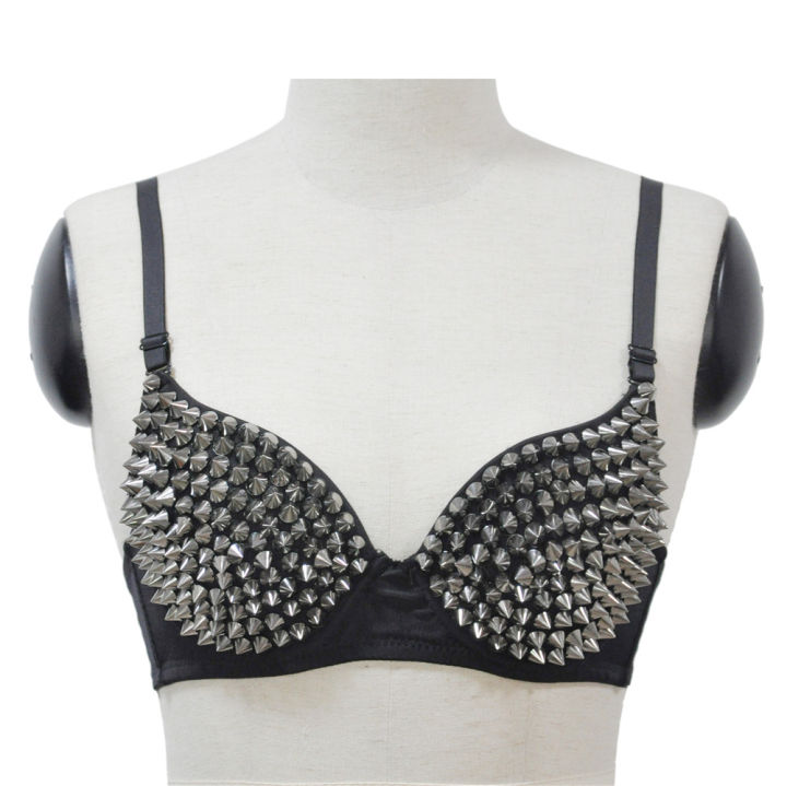 Fifty%20percent%20discount%20ladies%20lingerie%20bra%20punk%20bra%20bra%20studs%20metallic%20silver%20studded%20tops%20lingerie%20bra%20push-up%20bra%20gothic%20brasierMujer%20-%20Image%208