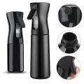 300ml Superfine Spray Bottle/Hair Spray Bottle Continuous Water Mist Trigger Sprayer Water Spray Bottle, Empty Spray Bottle Water Spray for Hairstyling, Beauty, Plants, Cleaning (Black). 