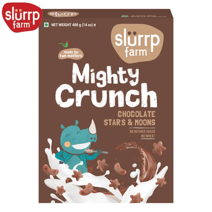 Chocolate Millet Stars and Moons - Crunchy Cereal-400 Gms