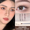 Ming Xizhi plays with color and sketches eyeliner gel pencil eyes are not easy to blend black brown eyelids beginner women's eyeliner. 