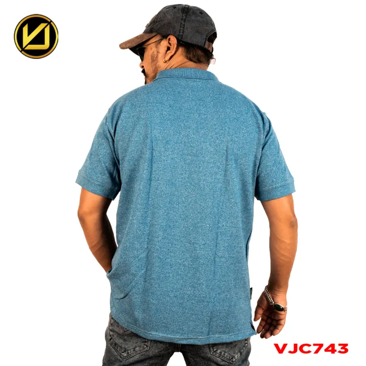 VIRJEANS%20(VJC743)%20Polo%20Neck%20T-Shirt%20For%20Men%20%E2%80%93Sky%20Blue%20-%20Image%203