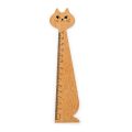 New Cute Kitten Straight Ruler Wooden Scale Ruler Student Drafting Ruler Measuring Tools Kids DIY Scrapbooking Art Drawing Ruler. 