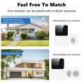 Bizzy Video Doorbell Camera with Chime WiFi Wireless Night Vision Smart Home Indoor Security Protection Rechargeable Battery Door Bell. 