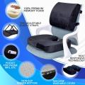 Seat Cushion for Office Chair, Gaming Chair Memory Foam Seat Cushion and Lumbar Support Pillow, 3D Breathable Mesh Lumbar Support for Wheelchair Home, Car Back Pillows. 
