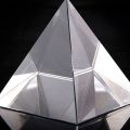 Prism Optical Glass Pyramid 40mm High Rectangular Polyhedron Suitable for Teaching Experiments. 