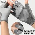 Wenefang 1Pair Breathable Workout Gloves for Women Men - No More Sweaty Full Palm Protection Gym Exercise, Cycling， Fitness, Pull-ups. 