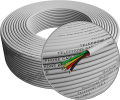 Telephone Wire 4 Core - Round Cable - 2 Pair - 100 Meter Roll. 