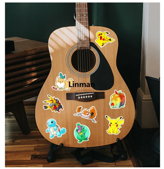 Linman%20100pcs%20Pokemon%20Sticker%20Pack%20Waterproof%20Anime%20Stickers%20Cute%20La%E3%80%902025%20Version%E3%80%91ptop%20Skin%20Kawaii%20Packaging%20DIY%20Phone%20Case%20Handbook%20Stationery%20-%20Image%205