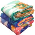 Lightweight Soft Polar Winter Flannel Fleece Bedsheet/ Blanket/ Throw Colors Assorted Size 72 x 84 Inches. 