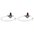JINMY 2X Car Cooling Radiator Pressure Leak Tester Tank Fuel Tank Detector Meter Tool. 