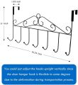 Creative Iron Door Hanging Hook Wall Clothes Hanger Rack. 