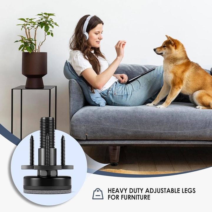 Nullmul%20Adjustable%20Leveling%20Feet,%203/8inch-16%20Thread%20T-Nut%20Kit%20Furniture%20Levelers%20Table%20Feet,%20Heavy%20Duty%20Leg%20Levelers%204%20Pack%20-%20Image%205