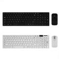 Allay Production Wireless Keyboard & Mouse Combo - White / Black. 