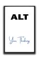 CTRL ALT DEL Wall Frame Set – Your Emotions, Thinking & Fear| Three Piece Frame. 