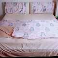 Velvet Bedsheet Set With Blanket Cover. 