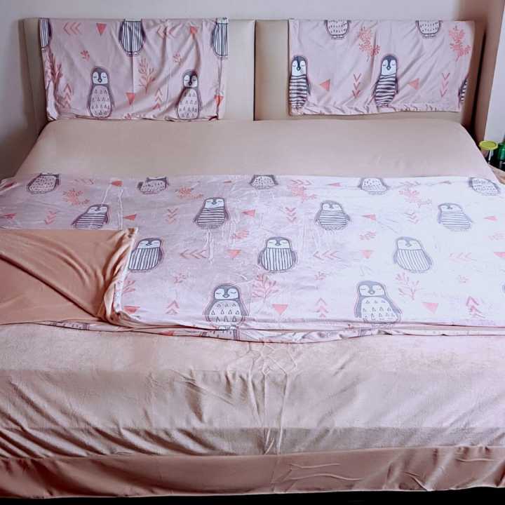 Velvet Bedsheet Set With Blanket Cover