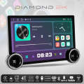 11.5inch FHD Diamond Series 2K Car Android Stereo Touch Screen 4+64 4G WiFi Wireless Carplay Android Auto GPS Navigation Bluetooth With Sim Card Slot. 