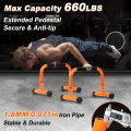 Push Up Bar, 14'' High Steel Parallettes & Dip Bar with Full Coverage Foam Handle, Heavy-Duty Calisthenics Parallel Bars for L-Sit, Dips, Home Gym Strength Training Workout. 