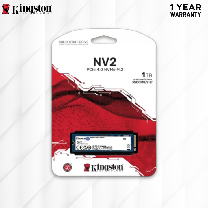 Kingston NV2 SSD 1TB NVMe PCIe Gen 4.0 Kingston NV2 SSD 1TB NVMe PCIe Gen 4.0