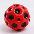 1pc Useful Hole Ball Soft Bouncy Ball Anti-fall Moon Shape Porous Bouncy Ball Kids Indoor Toy Ergonomic Design EATOP. 