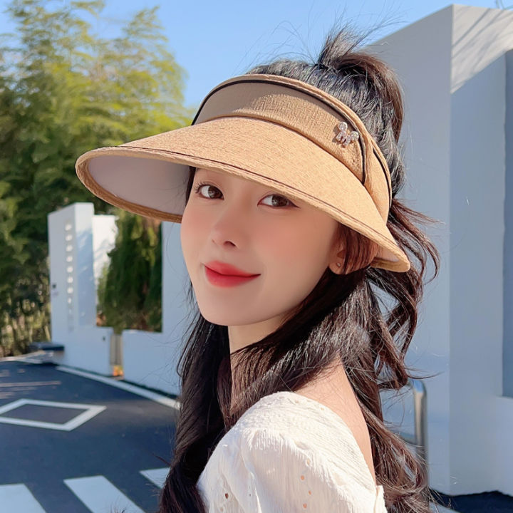 Face%20Mask%20UVUV%20Sun%20Hat%20New%20Korean%20Style%20Ladies%20Summer%20Beach%20Sun%20Hat%20Protective%20Wide%20Brim%20Outdoor%20Sun%20Hat%20-%20Image%202