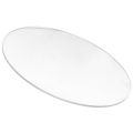 2 Pcs Transparent 3mm Thick Mirror Acrylic Round Disc, Diameter:85mm & 70mm. 
