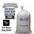Premium Quality 1Kg Bean Bag Refill/Filler. 
