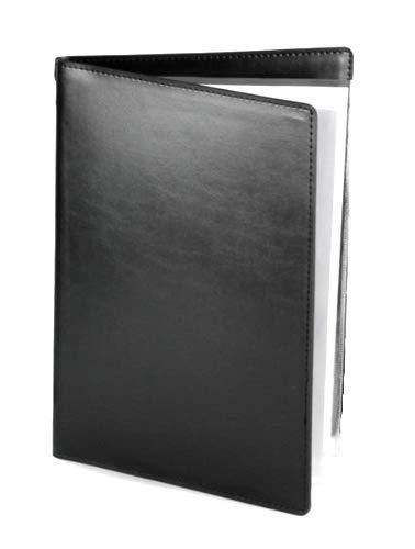 Leather Menu Cover A4 Black Faux Leather Menu Cover, Restaurant Menu ...