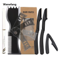 Wenefang Beard Shaper Kit - Complete Shaping Styling Tool - Adjustable Sales promotion Shaper, Razors, Barber Pencil - Beard Stencil Guide Template. 