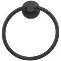 Towel Ring for Bathroom, Hand Towel Holder Round Towel Hanger Wall Mount 304 Stainless Steel Brushed Finish(Black). 