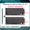 【KAMDSS015】2023 Lap A2779 A2780 Russian Ru Russia Key Keycaps Keys Cap Keyboard For Macbook Pro M2 Pro/max Retina 14| 16|. 