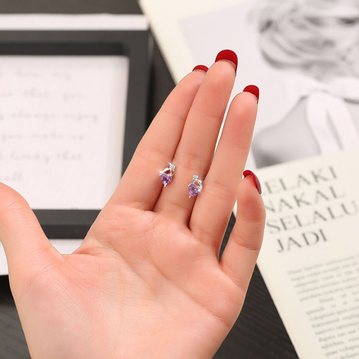 %E3%80%90Top%20Picks%E3%80%91Exquisite%20Natural%20Stone%20Ear%20Jewelry%20S925%20Love%20Astolite%20Earrings%20Female%20Korean-style%20Niche%20Student%20Earrings%20Cute%20Elegant%20-%20Image%203