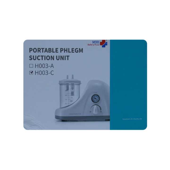 MHI Portable Phlegm Suction Unit H003-C