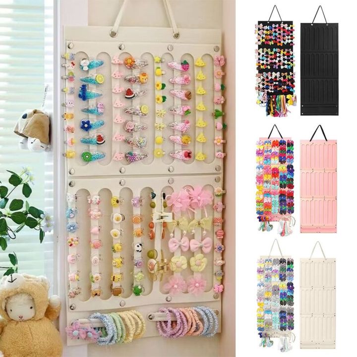 Display Stand Felt Hair Bows Organizer Wall Hanging Large Capacity Headband Holder Hairpins Hair Accessories Space Saving Accessories Hair Clip Storage Hanger Room