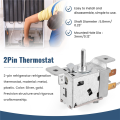 WPF22A 2Pin Refrigerator Refrigeration Thermostat w 30cm Metal Cord. 