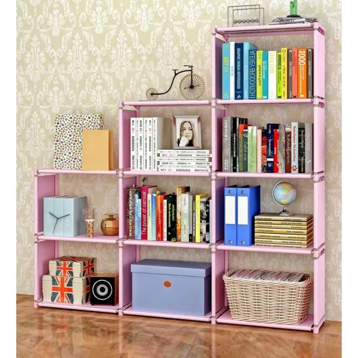 4%20Layers%209-Cubes%20Bookcase%20Bookshelf%20Storage%20Shelf%20for%20Home%20and%20Office,%20Plastic%20Rack%20Organizer%20-%20Image%205