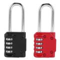 NAMUNY 2 Pack Code Padlocks, 4 Digit Long Shackle Resettable Pad Lock for Outdoor Gate, Shed, Fence, Hasp Storage, Gym Locker. 