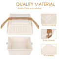 2Pcs Tiramisu Take Away Box Multi-Purpose Lunch Box with Lids for Family Camping and Picnics. 