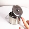 Dustproof Stainless Steel Sugar Bowl Practical with Lid Spoon  Seasoning Jar Waterproof Spice Container for Kichen. 